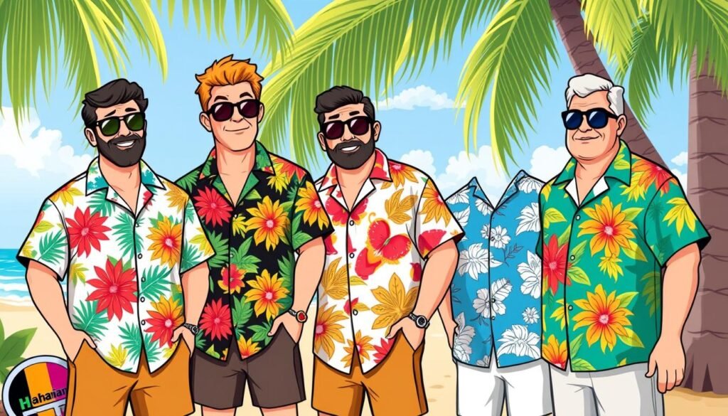 80s fashion trends Hawaiian shirts