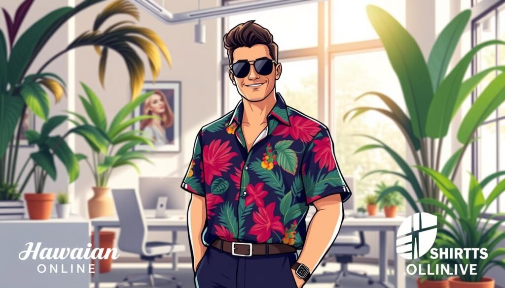 Hawaiian shirt office attire
