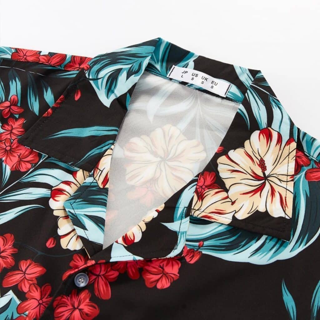 APTRO Mens Hawaiian Shirt Summer Beach Tropical Short Sleeve Button Down Shirt