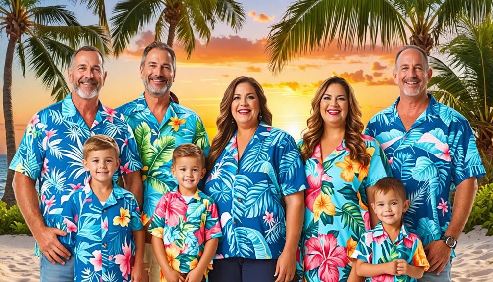 How to Choose the Best Family Matching Hawaiian Shirts 3 choose a cohesive palette
