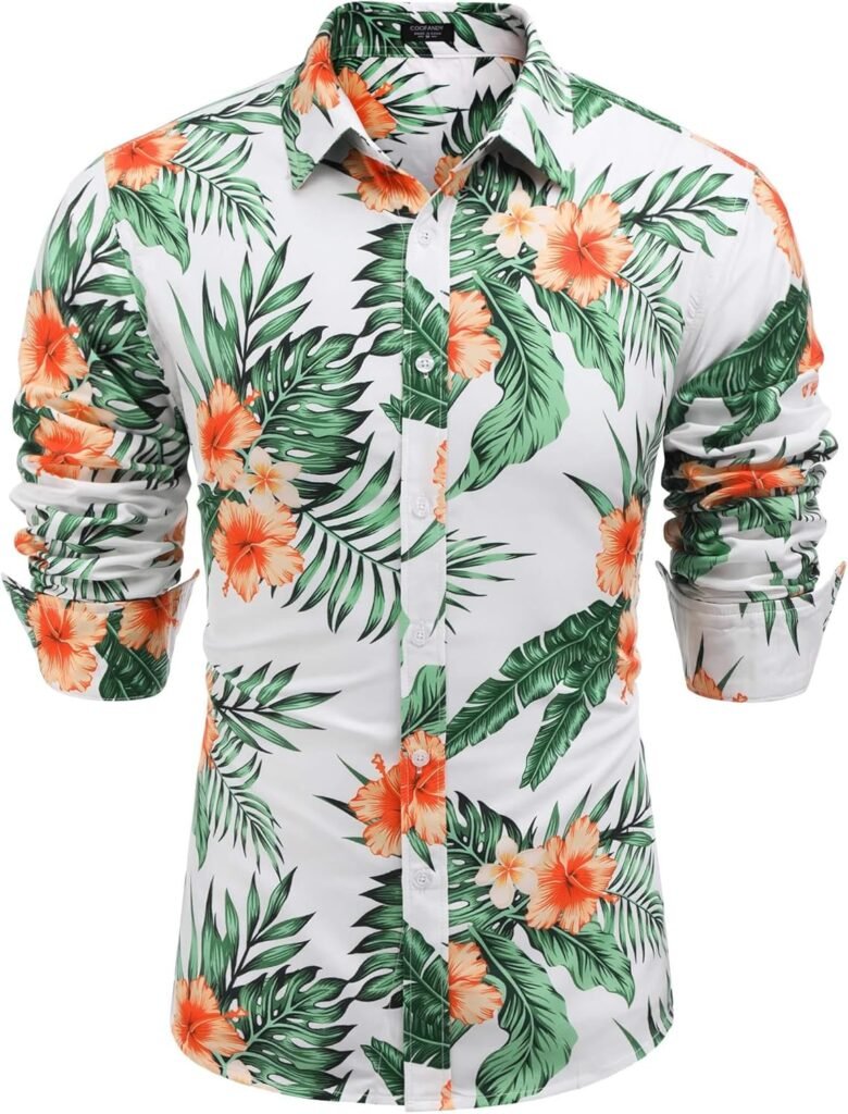 COOFANDY Floral Hawaiian Shirt Review 1 Hawaiian Shirts