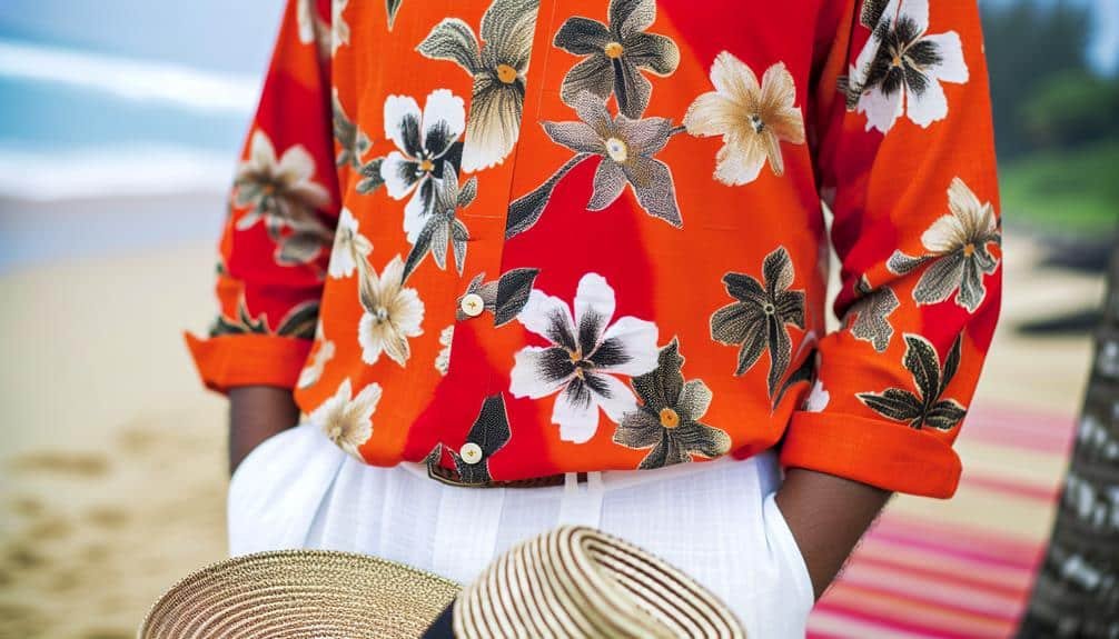 How to Style an Orange Hawaiian Shirt for a Bold, Tropical Look? 1 bold tropical orange styling