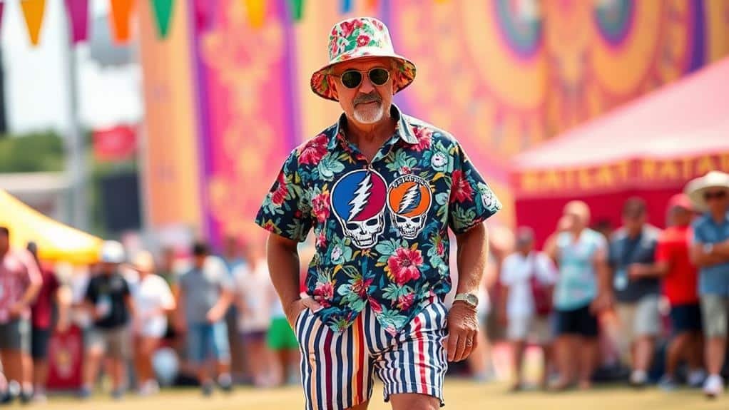 How to Style a Grateful Dead Hawaiian Shirt for Concerts and Festivals? 6 combine diverse design styles