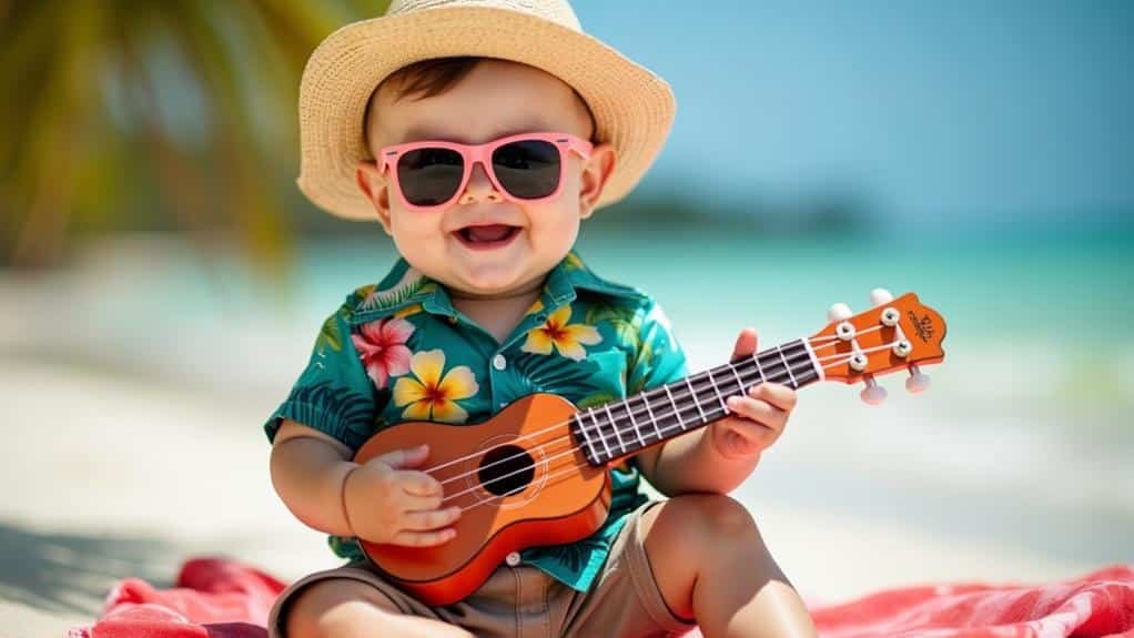 How to Dress Your Baby in Hawaiian Shirts for Tropical Outfits? 2 coordinated outfits and accessories