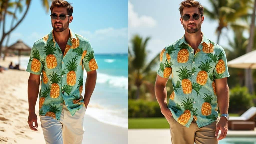 Why Are Pineapple Hawaiian Shirts Perfect for a Laid-Back, Island Vibe? 4 diverse fashion choices available