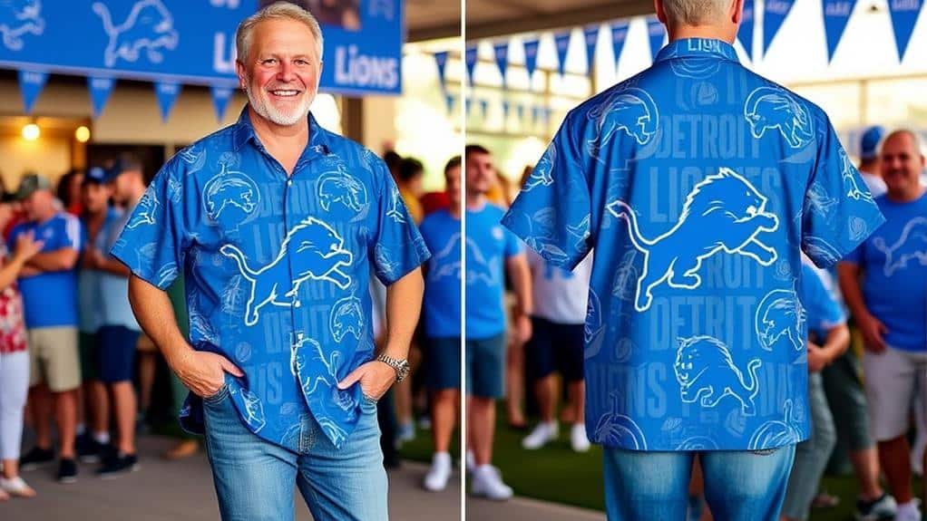 How to Wear a Detroit Lions Hawaiian Shirt for Game Day? 9 exhibiting collective enthusiasm together