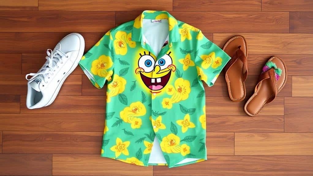 How to Style a SpongeBob Hawaiian Shirt for Casual Outings? 5 explore creative shoe styles