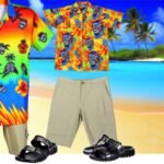 goth hawaiian shirt styling
