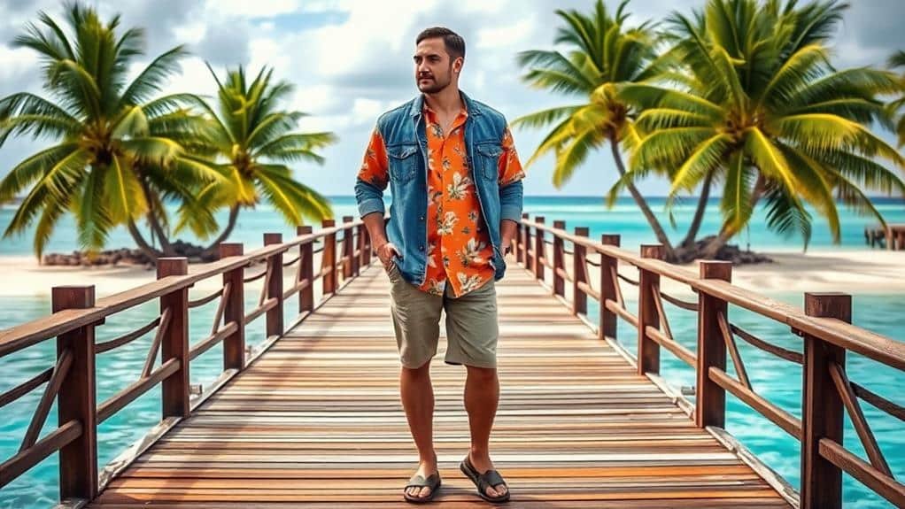 How to Style an Orange Hawaiian Shirt for a Bold, Tropical Look? 4 layering choices available