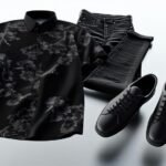 minimalist black shirt styling