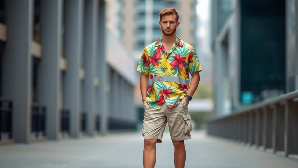 How to Style Hi Vis Hawaiian Shirts for a Safe Yet Trendy Look? 3 neutral pieces balancing strategy
