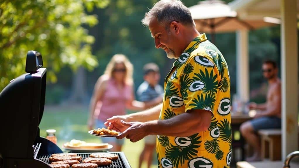Can Green Bay Packers Hawaiian Shirts Be Worn Outside of Game Day? 3 outdoor dining celebrations together