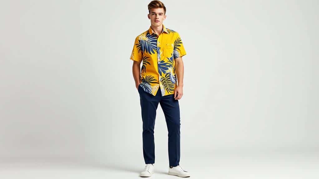 How to Style a Yellow Hawaiian Shirt for a Fresh, Bold Look? 4 pattern experimentation techniques