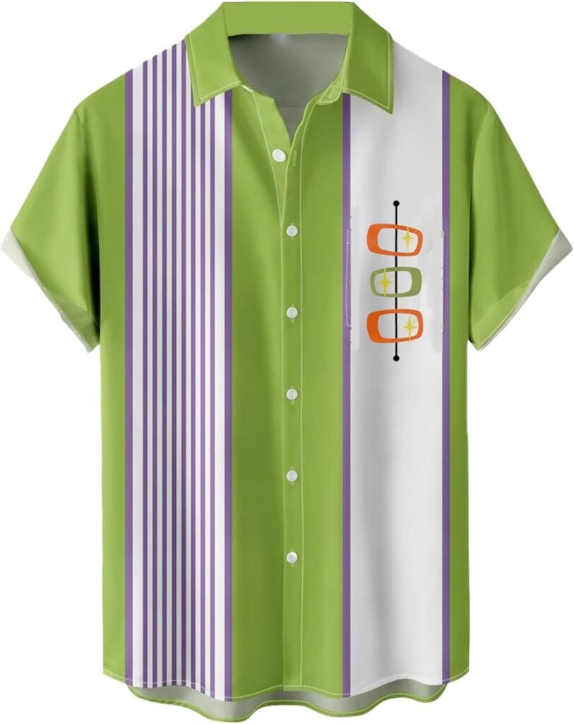 QIVICIMA Men's Retro Bowling Shirt Review 1 Hawaiian Shirts