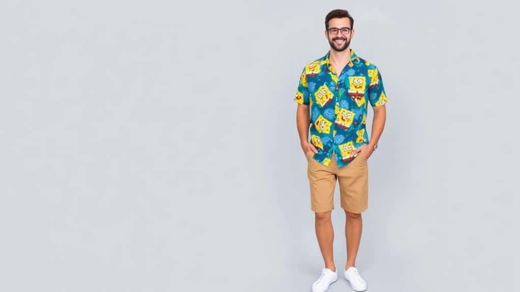 How to Style a SpongeBob Hawaiian Shirt for Casual Outings? 2 simplicity is key
