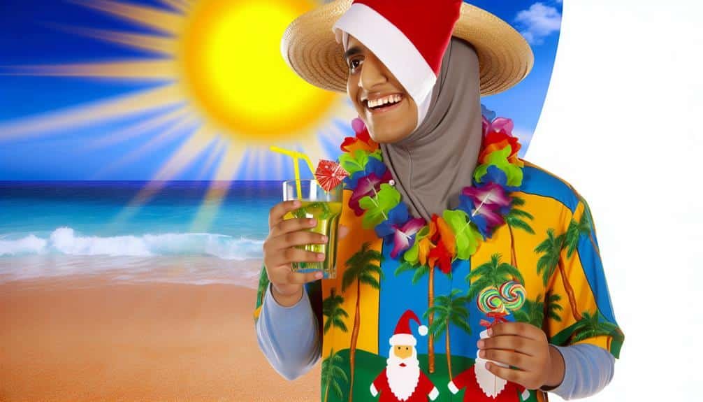 How to Style a Christmas Hawaiian Shirt for a Tropical Holiday Party? 3 stylish and suitable adornments