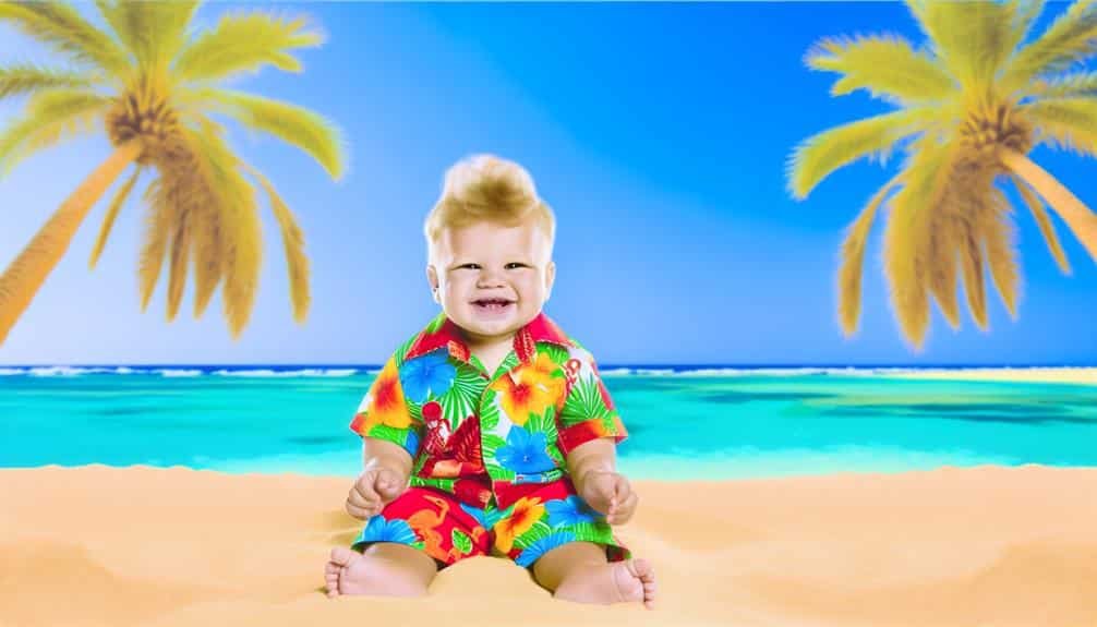 How to Dress Your Baby in Hawaiian Shirts for Tropical Outfits? 1 tropical baby hawaiian fashion