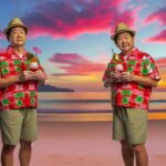 How to Style a Christmas Hawaiian Shirt for a Tropical Holiday Party? 7 tropical holiday party styling