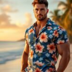 athletic fit hawaiian shirts