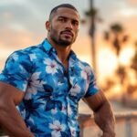 athletic fit hawaiian shirts