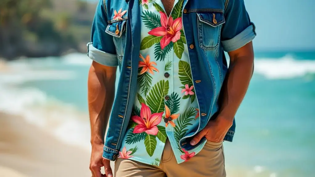 How to Style Hawaiian Shirts With Embroidery for an Artistic Twist 1 embroidered hawaiian shirt styling
