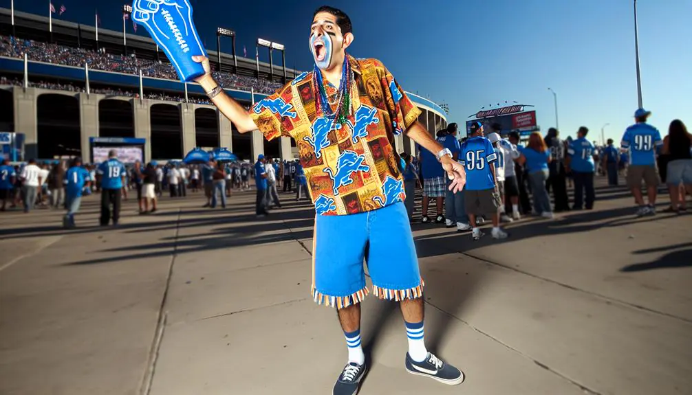 How to Wear a Detroit Lions Hawaiian Shirt for Game Day? 1 game day hawaiian style