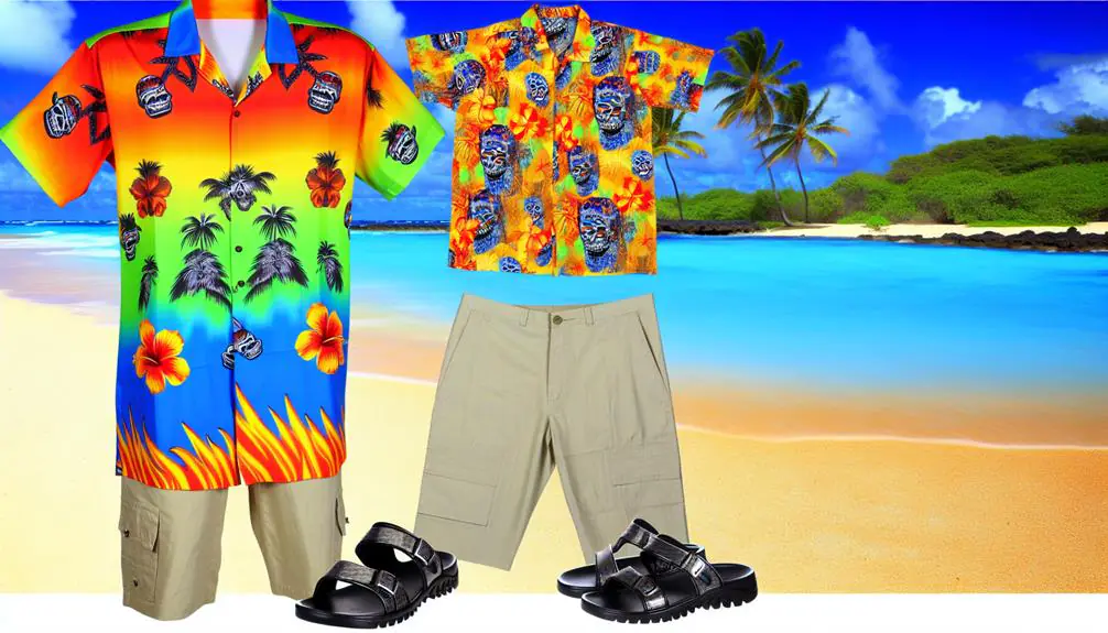 goth hawaiian shirt styling
