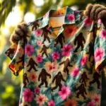 Sasquatch Style: The Appeal of Bigfoot Hawaiian Shirts 7 bigfoot themed hawaiian shirts
