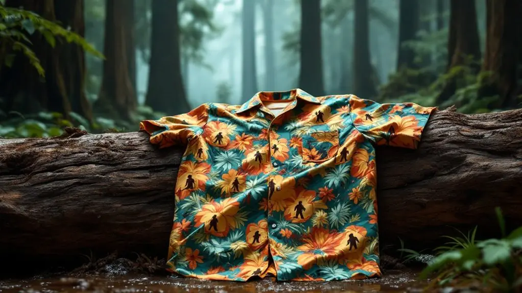 Cryptid Paradise: Bigfoot Hawaiian Shirts Make Big Tracks 1 bigfoot themed hawaiian shirts