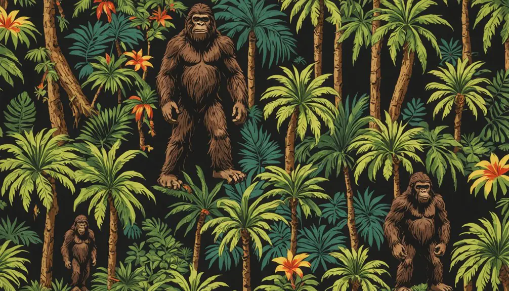 Cryptid Paradise: Bigfoot Hawaiian Shirts Make Big Tracks 2 creating ideal sasquatch design